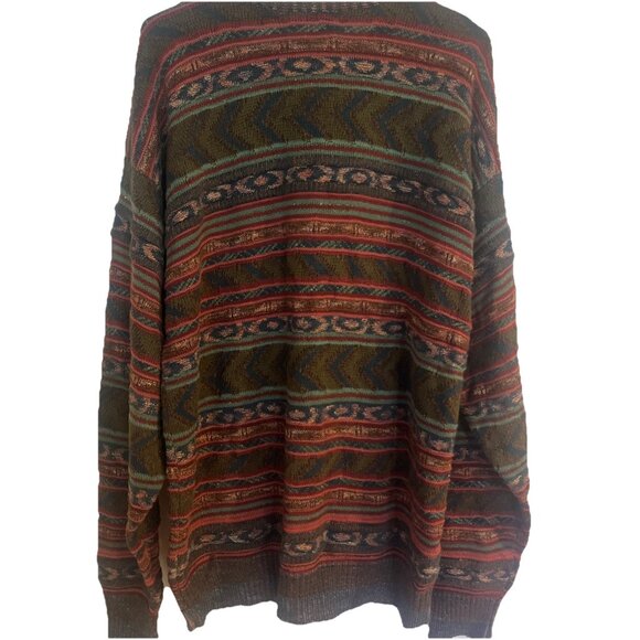 Vintage Tricots St Raphael Sweater Mens XL Cotton Blend  Crewneck Pullover - Picture 4 of 10